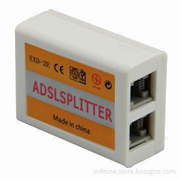 DSL Splitter for RJ11, RJ45, 7/8kHz Cut-off Frequency with High Efficiency